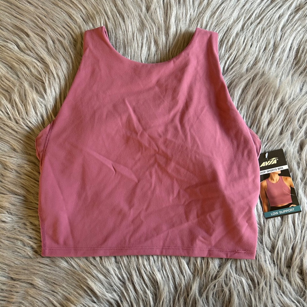 Avia Wirefree‎ Crop Sports Bra Womens Size Small (A-C) Pink Moisture Wicking